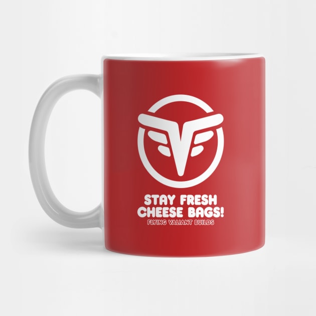 Stay Fresh 70's Style (White on Red) by jepegdesign